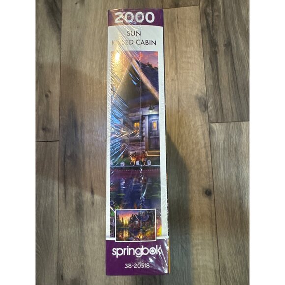 Springbok 2000 Piece Jigsaw Puzzle "Sun Kissed Cabin" 28 3/4"x36" Vibrant Artwor - Picture 8 of 10